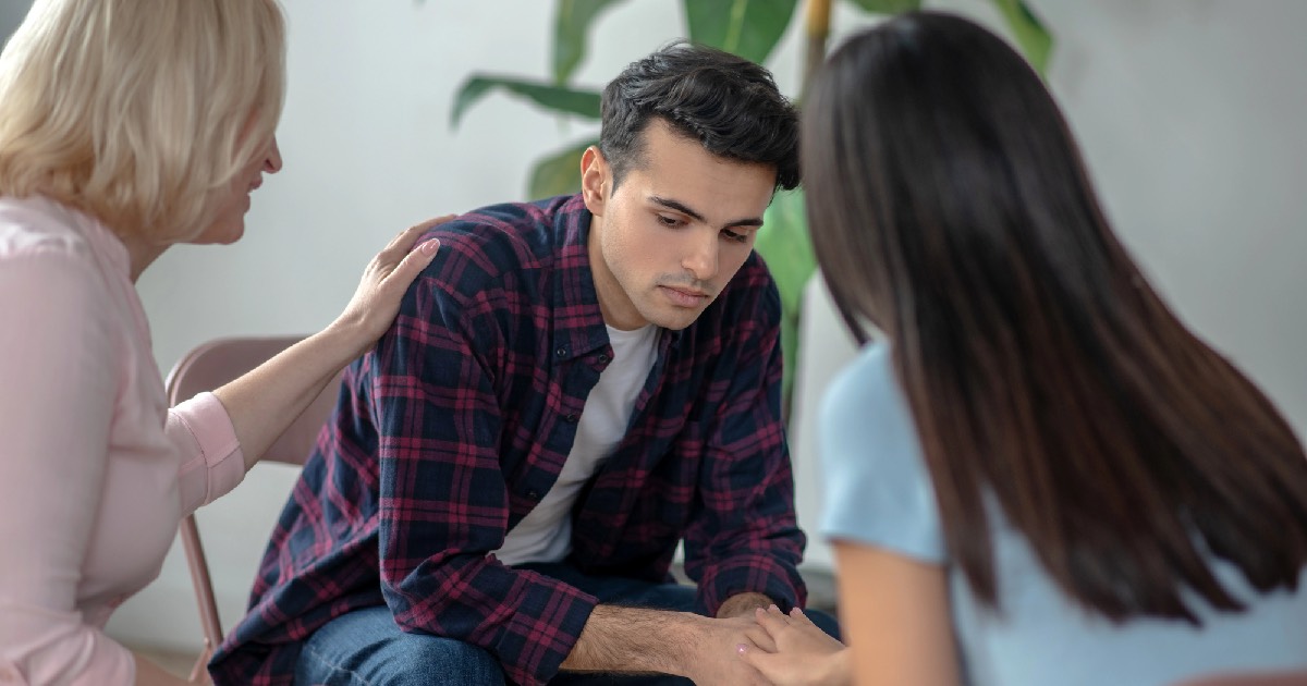 Participating in group therapy at Arizona rehabilitation center